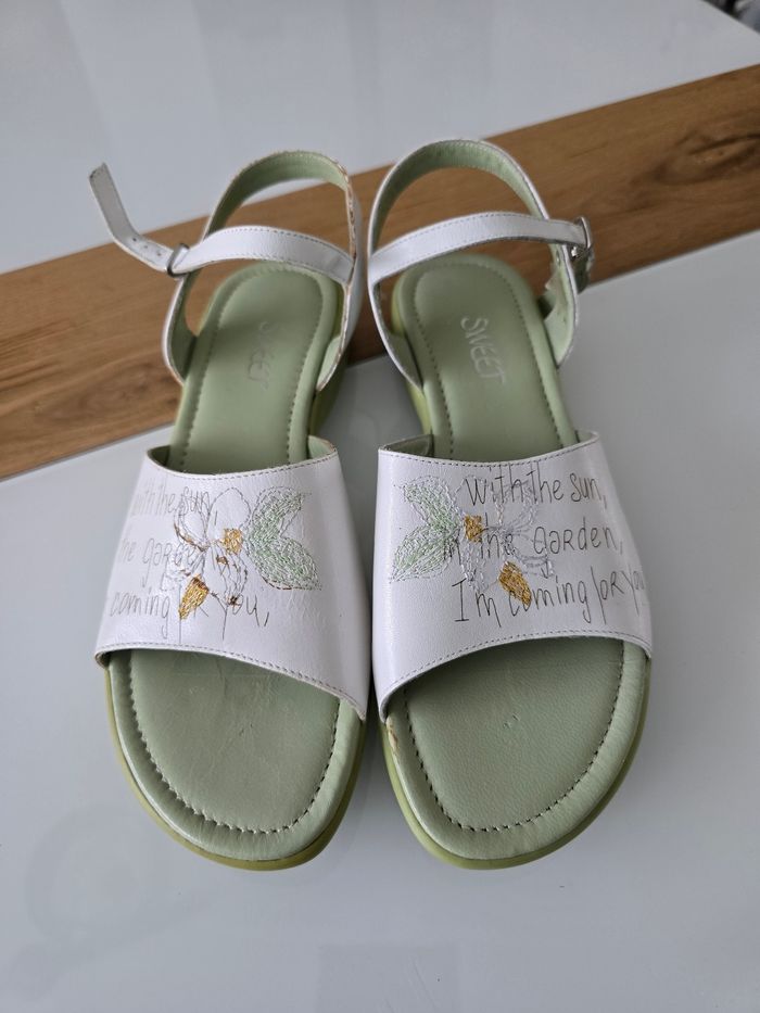 Sandales cuir Sweet pointure 40 neuves - photo numéro 2