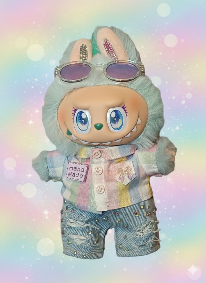 Labubu serenity rainbow glow custom - photo numéro 2