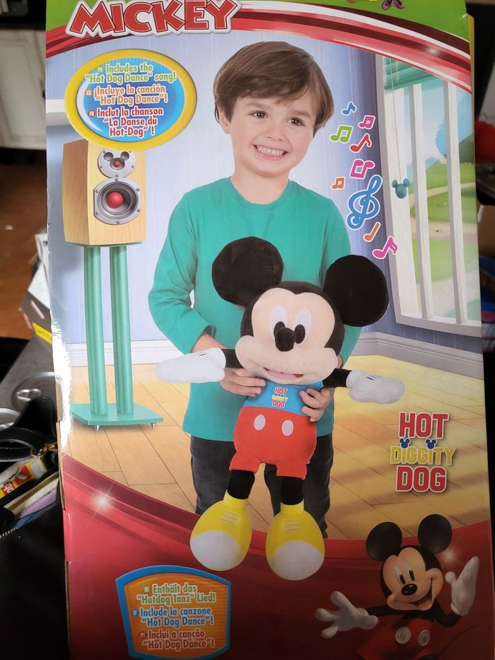 Peluche mickey qui chante neuve - photo numéro 2