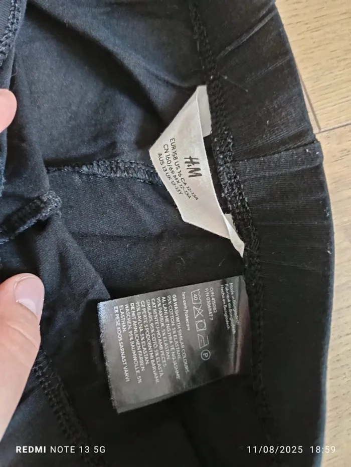 Magnifique legging h&M d'hiver taille 12 ans noir - photo numéro 3