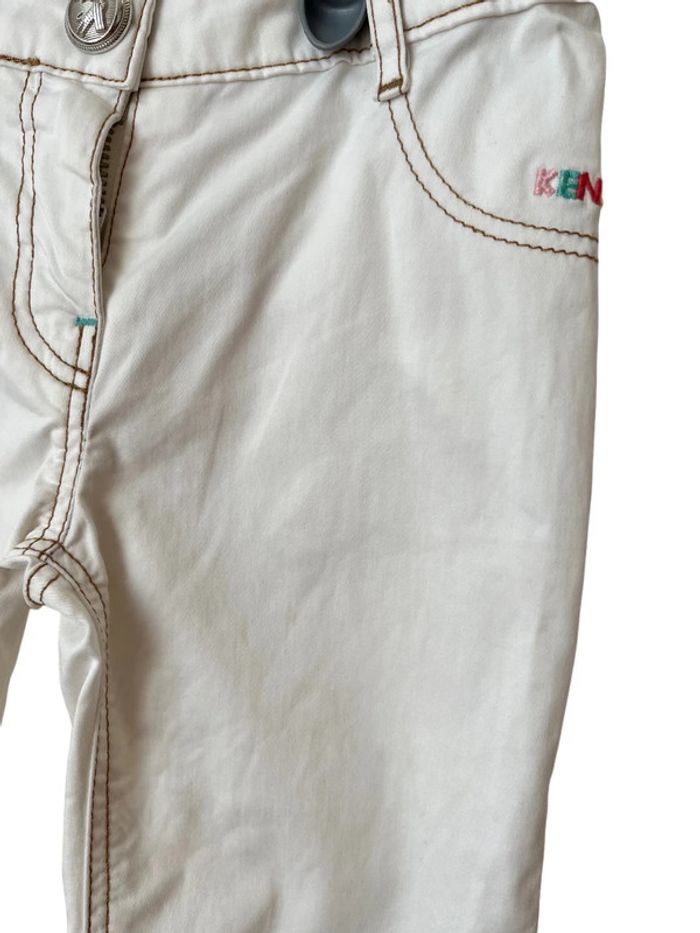 Pantalon blanc léger et stretch - Kenzo Kids 6 ans (116cm) - photo numéro 4