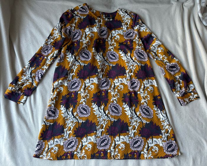 Robe courte fluide imprimé floral