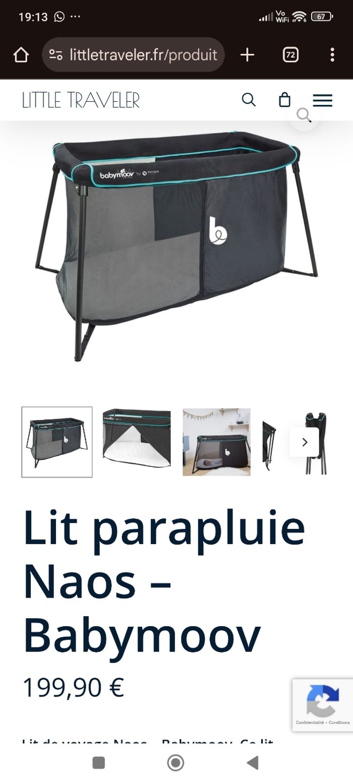 Lit  parapluie babymoov Naos - photo numéro 2