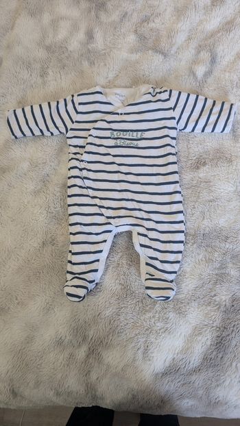 Pyjama épais Mes Petits Cailloux taille 1 mois