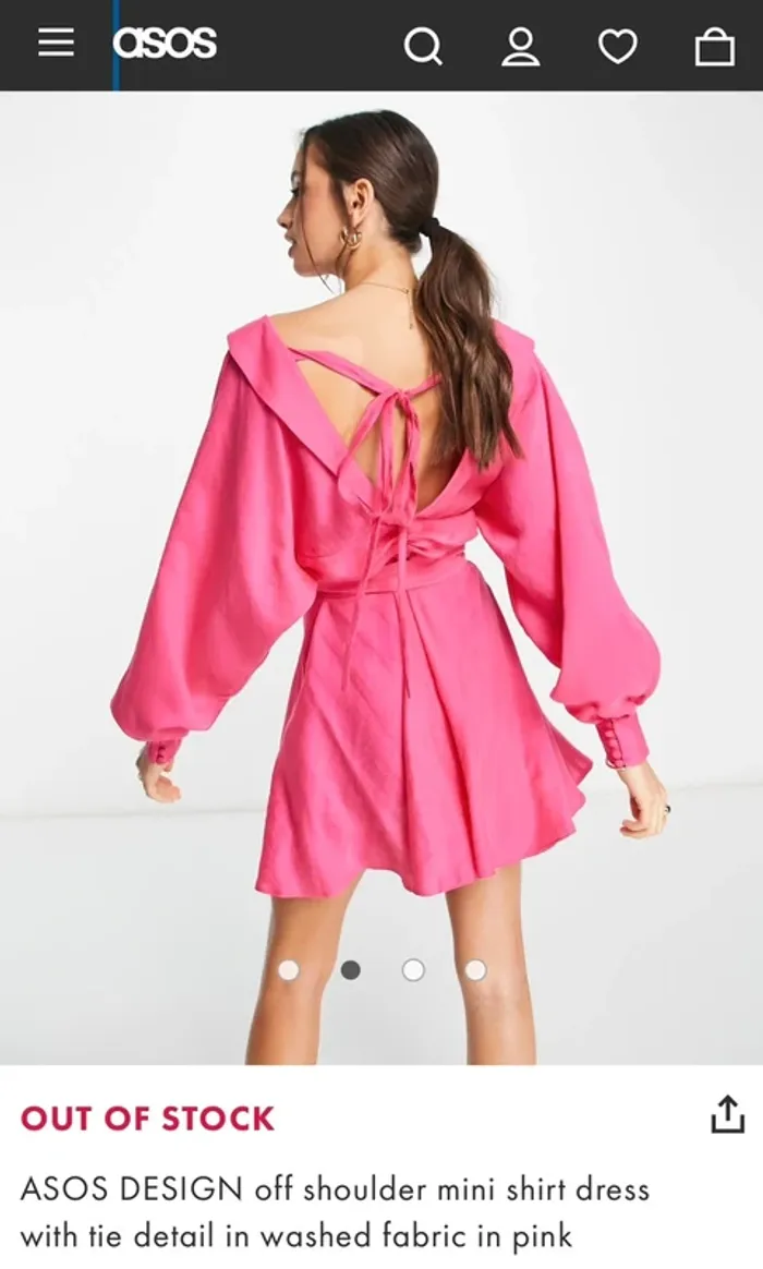 Robe chemise courte Asos design - photo numéro 8