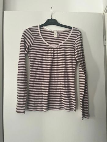 Marinière h&m rose et taupe
