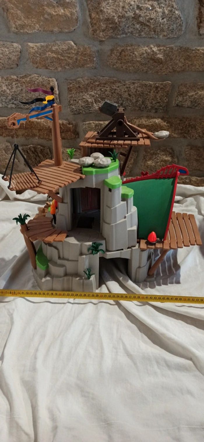 Rocher ile viking de beurk avec armes playmobil - photo numéro 13