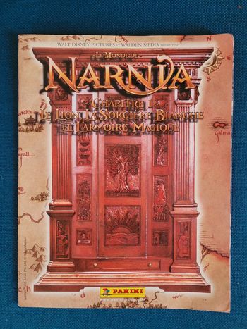 RARE Album Panini Complet le Monde de Narnia Chapitre 1 Lion Sorcière Blanche Armoire Magique livre