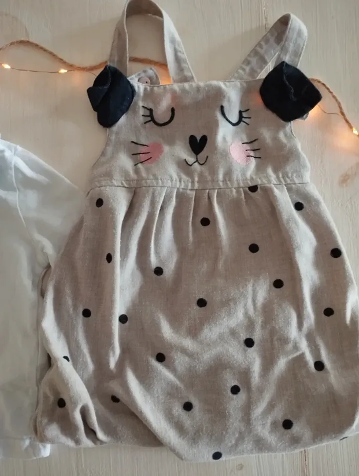 Lot de 3 vêtements bébé fille 9 mois – Du Pareil Au Même 🤎🖤 - photo numéro 4