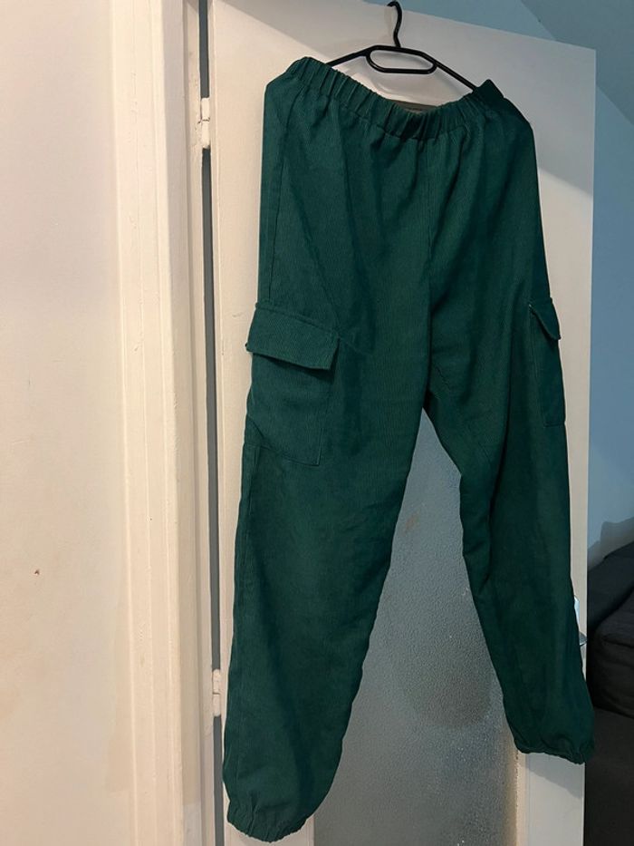 Pantalon cargo en velours