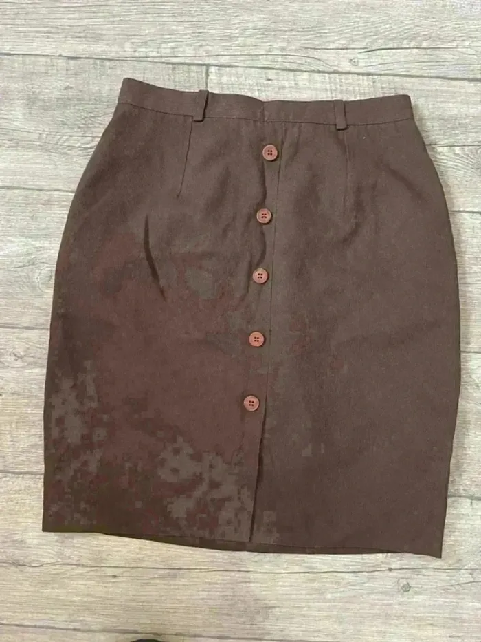 Jupe brune courte taille 38 - photo numéro 4