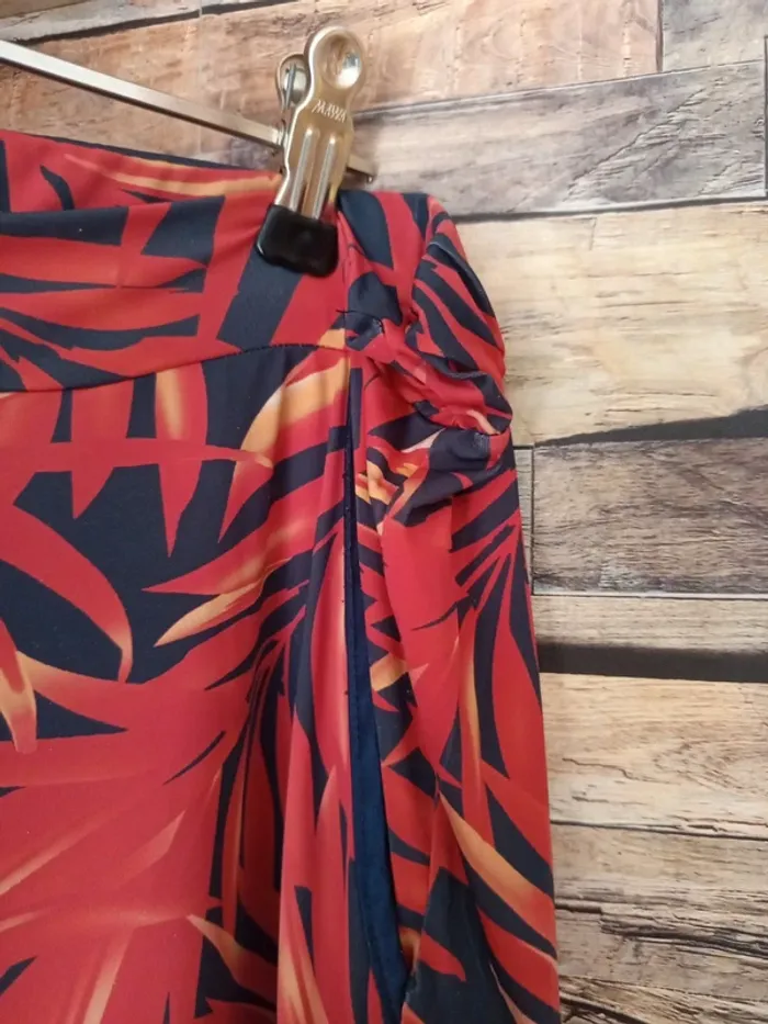 Pantalon fluide rouge noir  t40 - photo numéro 8