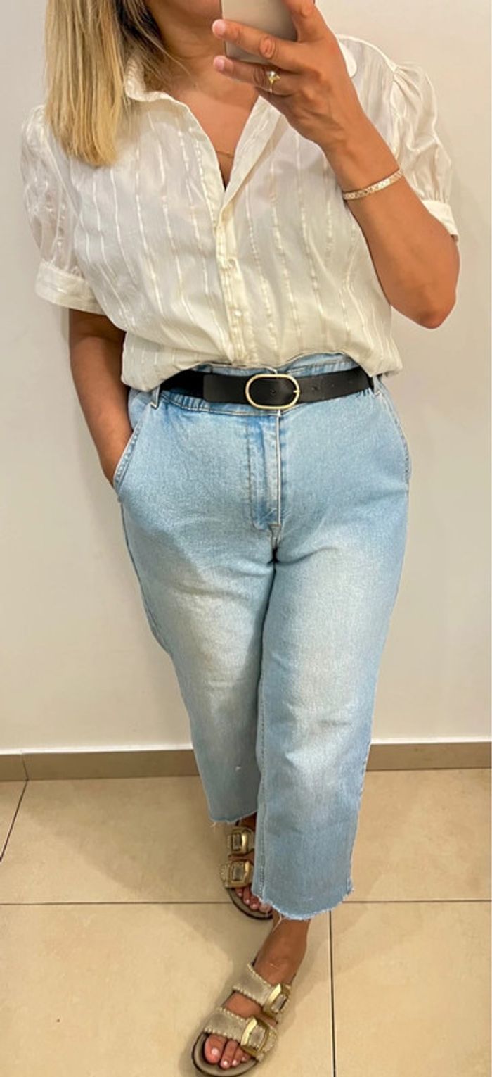Chemise manches courtes à rayures - photo numéro 3