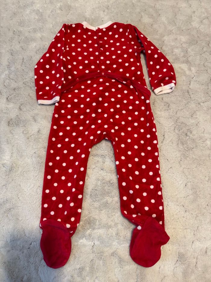 Dors-bien pyjama velours rouge - 23 mois - photo numéro 2