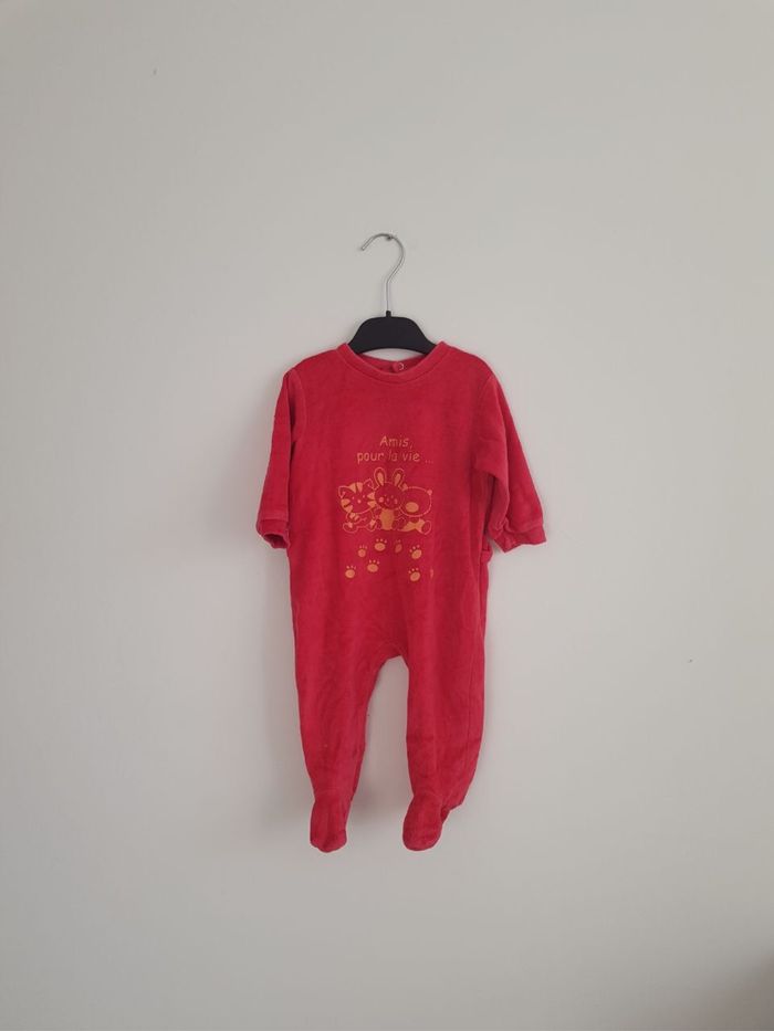 Pyjama en velours taille 6mois
