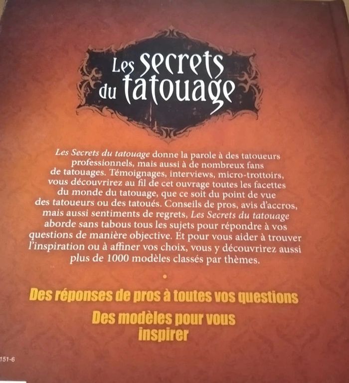 Livre les secrets du tatouage - photo numéro 2
