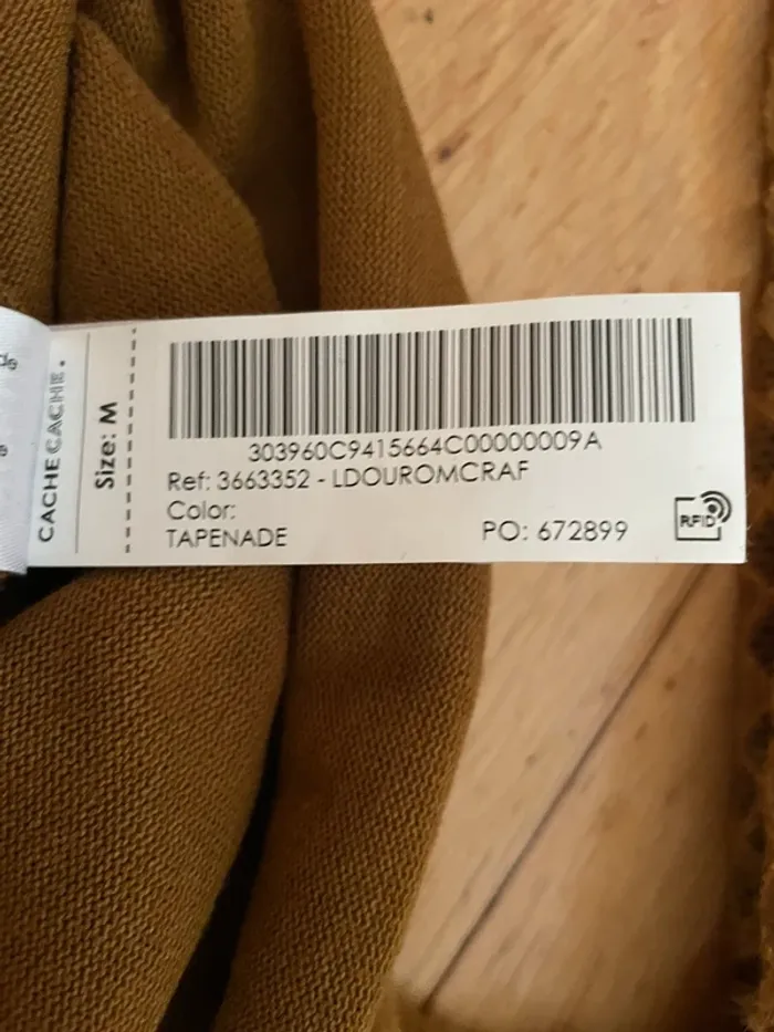 Pull Camel avec dentelle manches - photo numéro 3
