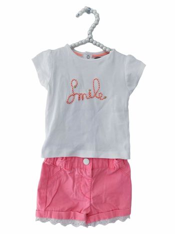 1 mois bébé fille ensemble été t-shirt et short