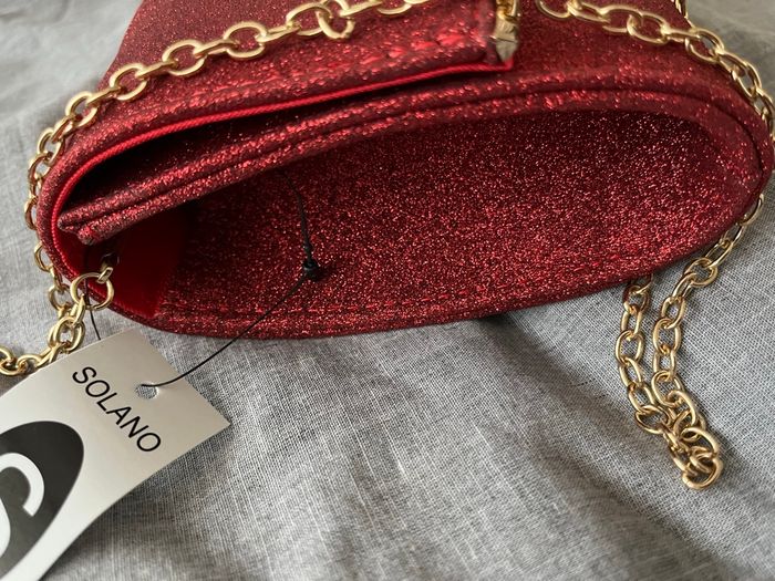 Pochette rouge argenté - photo numéro 5