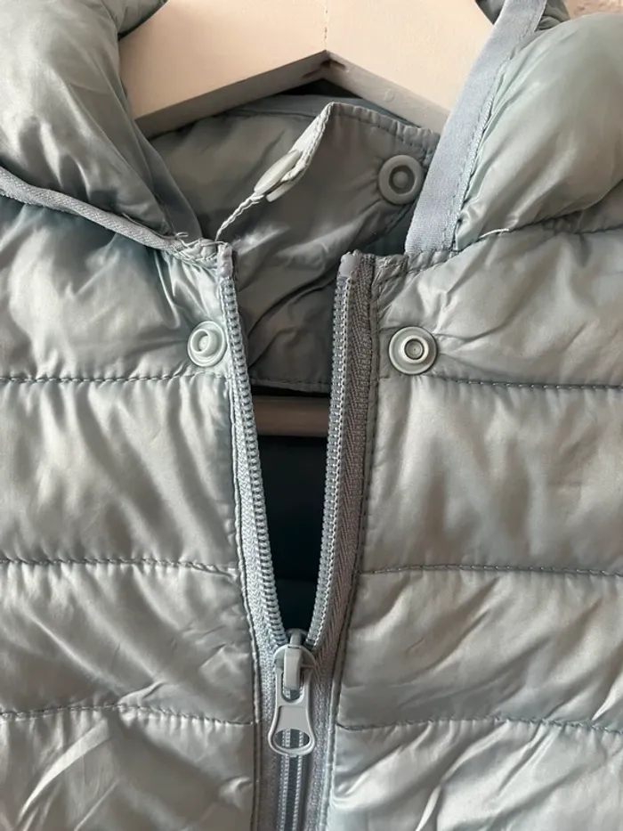 Manteau léger bébé garçon bleu clair avec capuche oreilles - Taille 80 (12-18 mois) - photo numéro 4