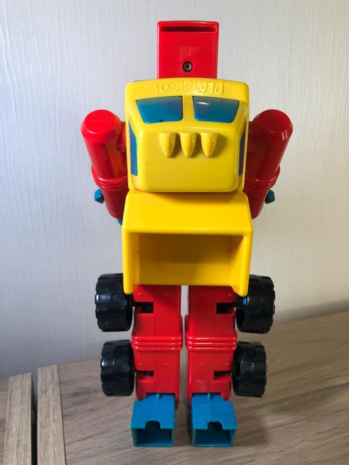 Figurine robot vintage my first transformers playskool voiture transformable - photo numéro 3
