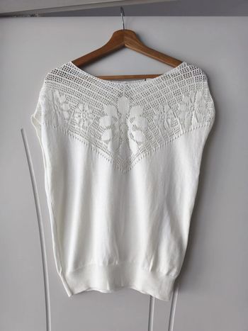 pull blanc crème naf naf