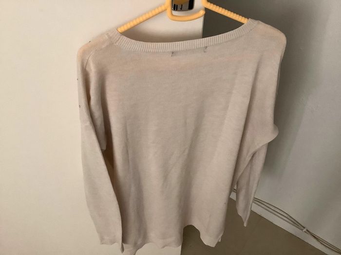 Pull beige Atmosphères taille 36 très bon état - photo numéro 2