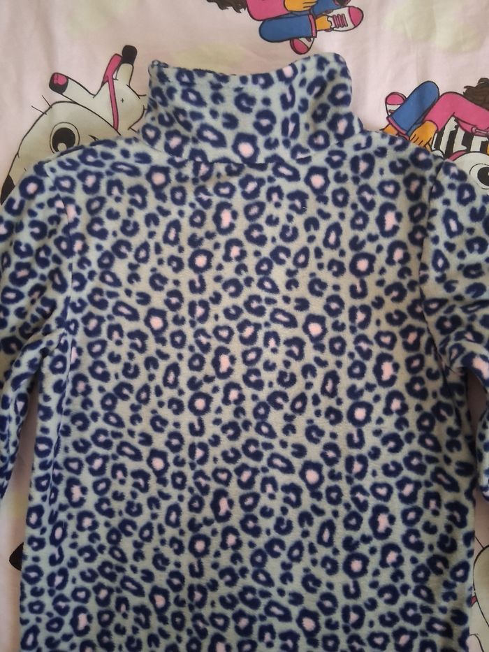 Gilet polaire gris et bleu 6 ans - photo numéro 7