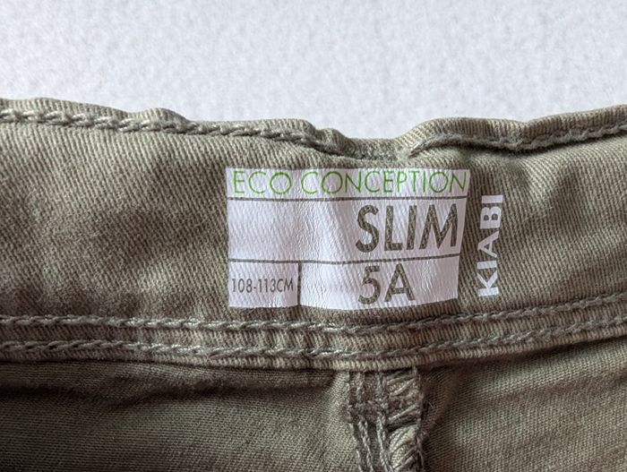 Jeans slim kaki - 5A - Kiabi - photo numéro 7