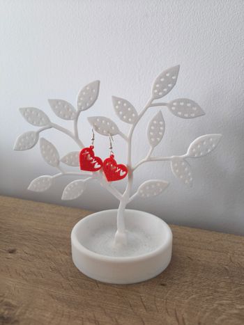 Boucles d'oreilles impression 3D 