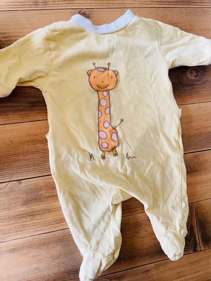 Lot de 2 pyjamas colorés « savane » 1 mois - photo numéro 2