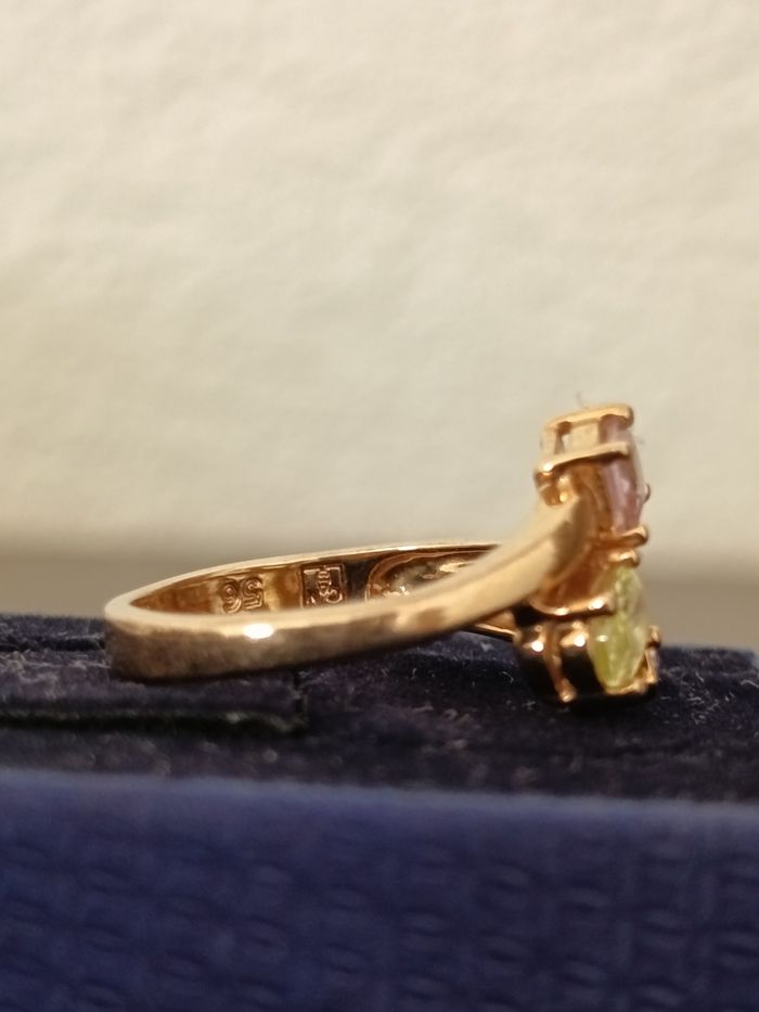 Bague plaqué or. - photo numéro 3