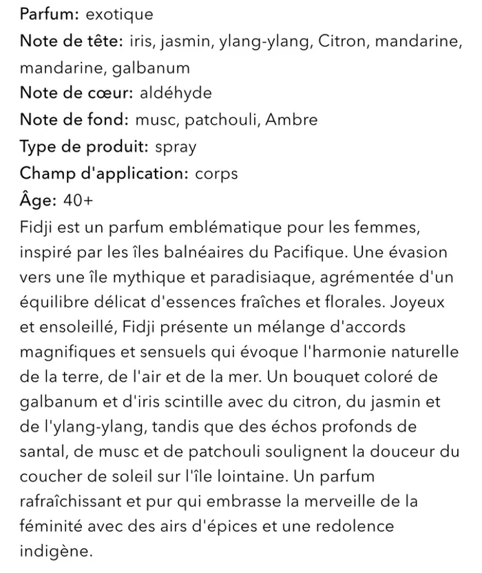 Eau de parfum "Fidji" - Guy Laroche - 50 ml - photo numéro 7