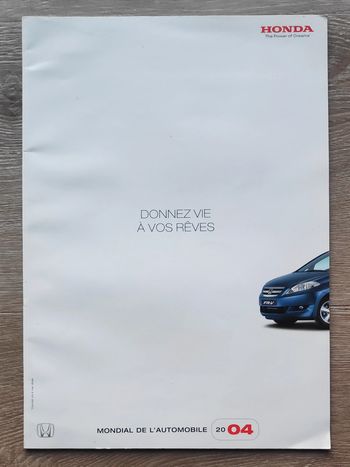 Brochure Honda Mondial auto 2004