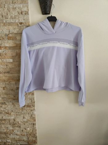 Sweat à capuche puma mauve
