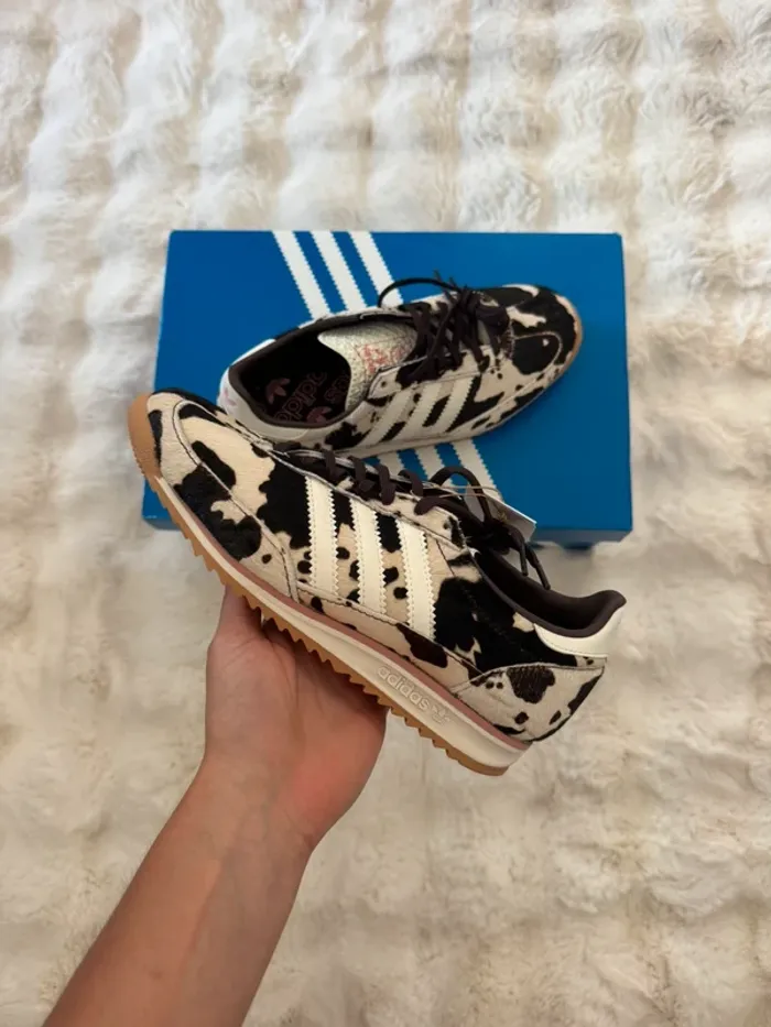 Exclusivité ASOS - adidas Originals - SL 72 OG - Baskets - Imprimé vache - photo numéro 4