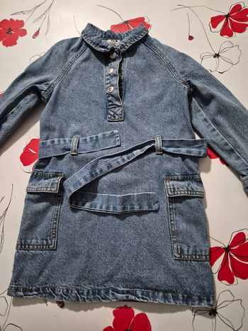 Robe en jeans manches longues fille