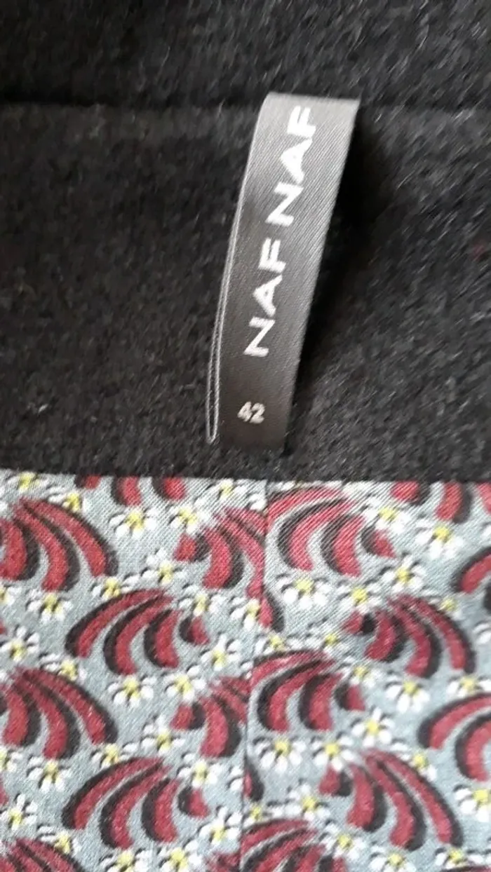 Caban noir, naf naf, taille 42, - photo numéro 3