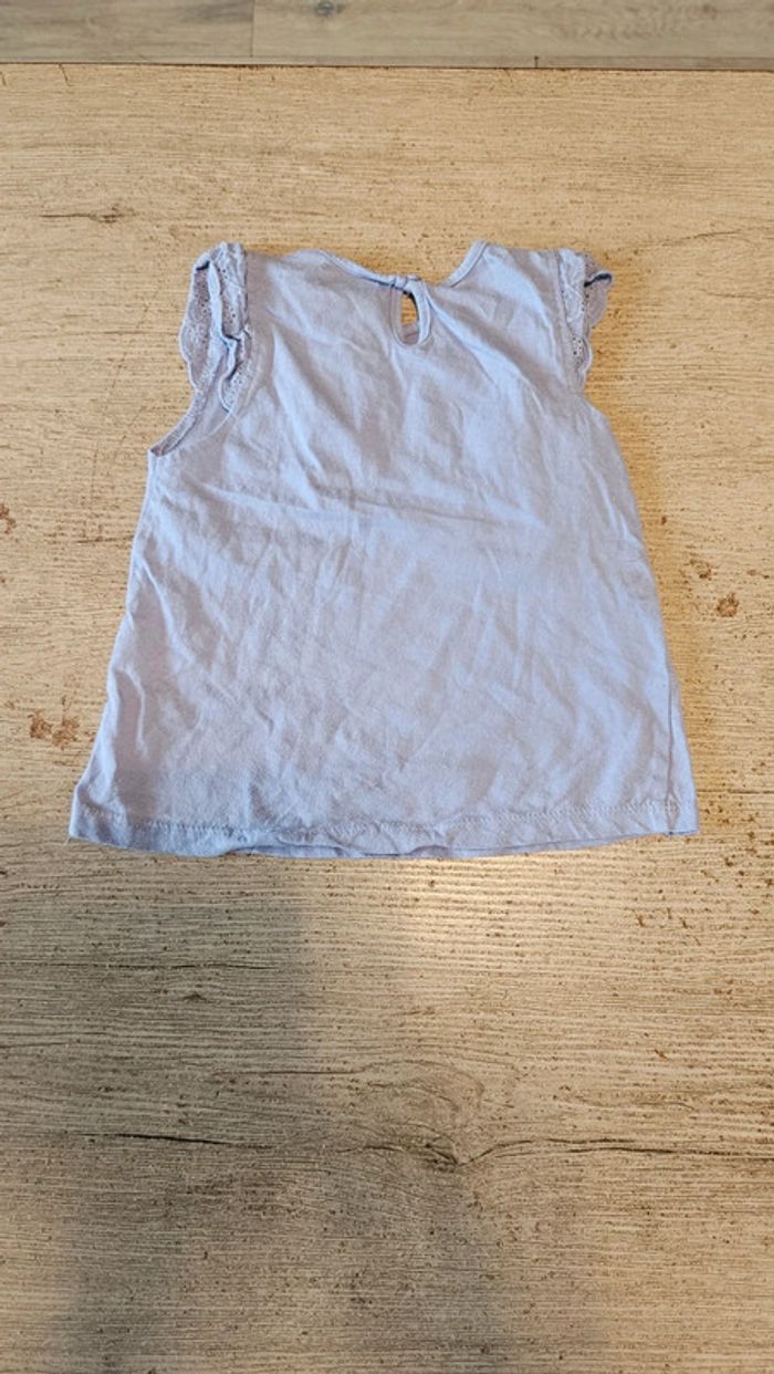 Blouse sans manche bleu lavande, avec sequins, broderie, Epop, 3  ans, nickel - photo numéro 6