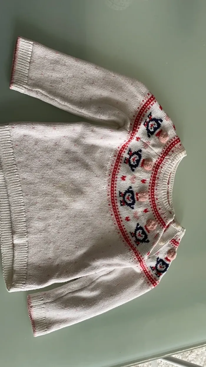 Petit pull chaud Noël petite fille