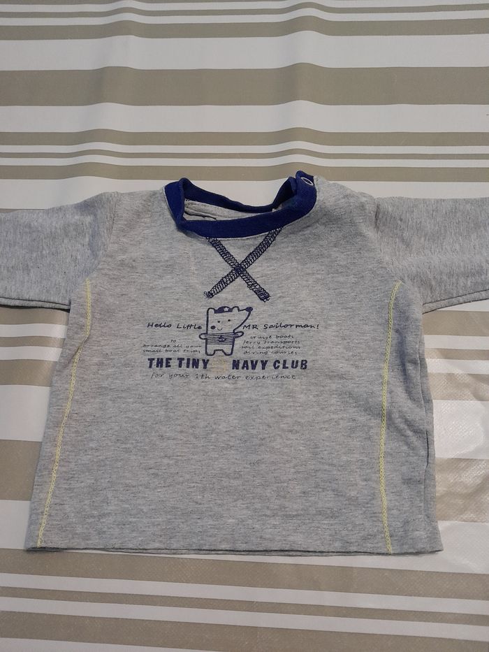 Tee-shirt manches longues bébé garçon Taille 1mois
