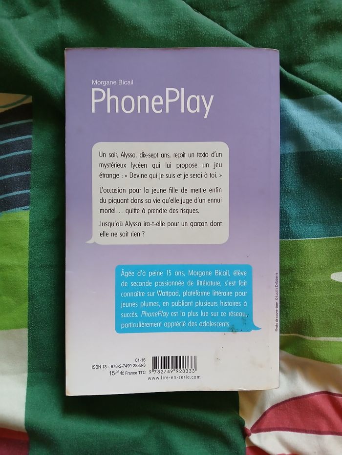 Livre "Phoneplay" de Morgane Bicail - photo numéro 2