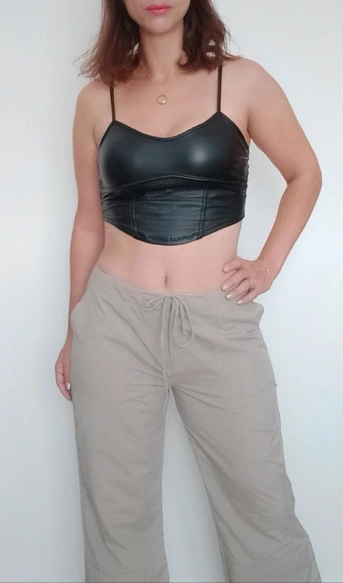 Pantalon casual large parachute léger taille 40 - photo numéro 3