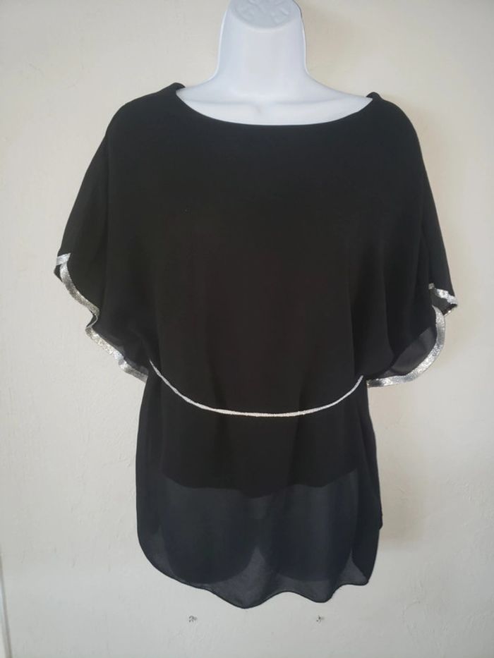 Blouse noir avec doublure