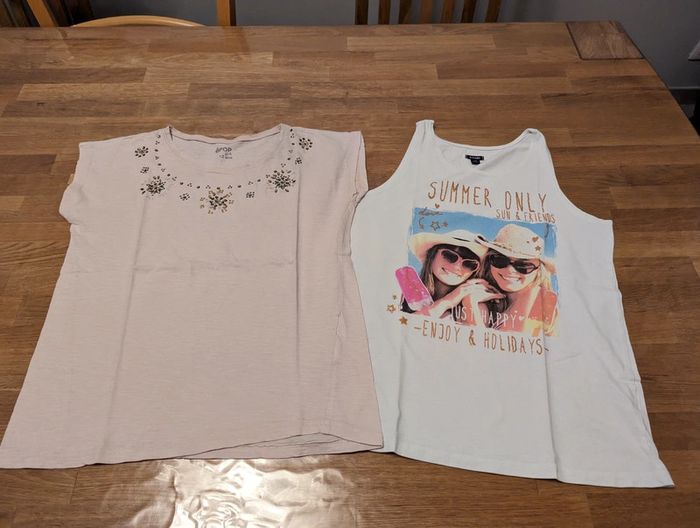 Lot de 2 t-shirts fille 12 ans