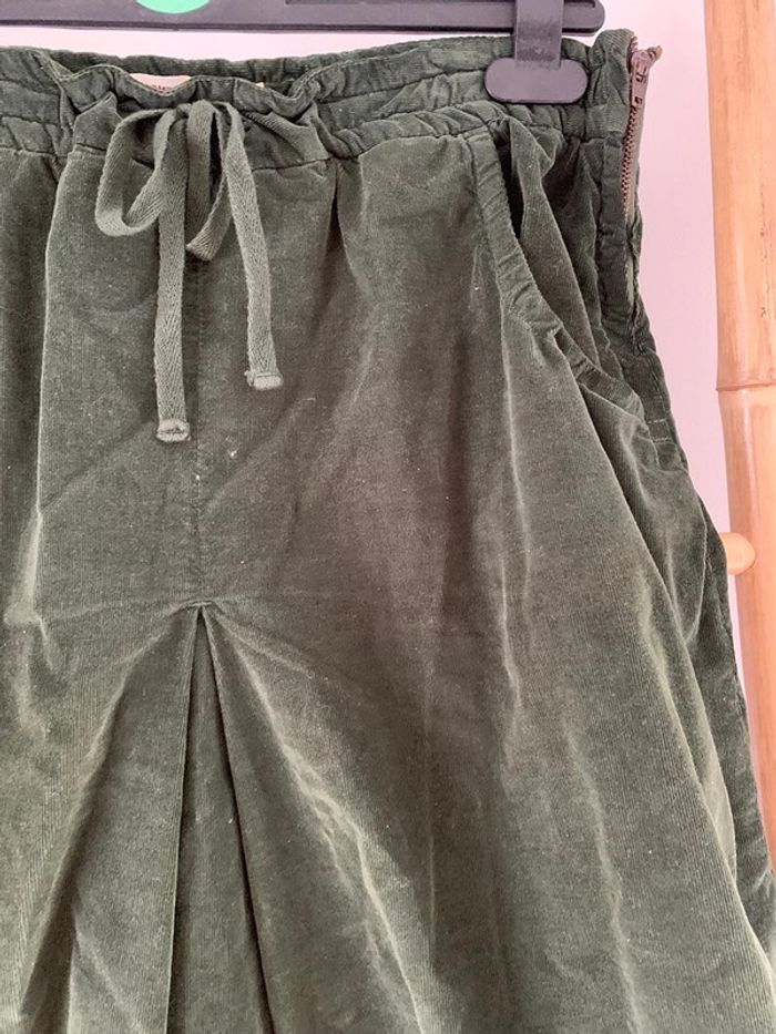 jupes mi-longue Comptoir des Cotonniers vert foncé taille 40 - photo numéro 2