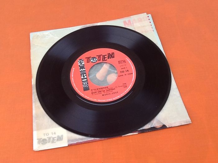 Vinyle 45 tours Marie-José Si tu m' écrivais (1966) TO 14 TOTEM - photo numéro 3