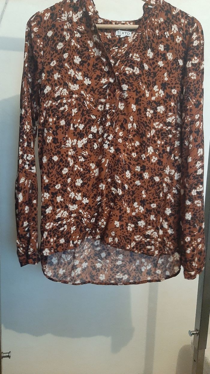 Blouse manche longue à motifs - photo numéro 2