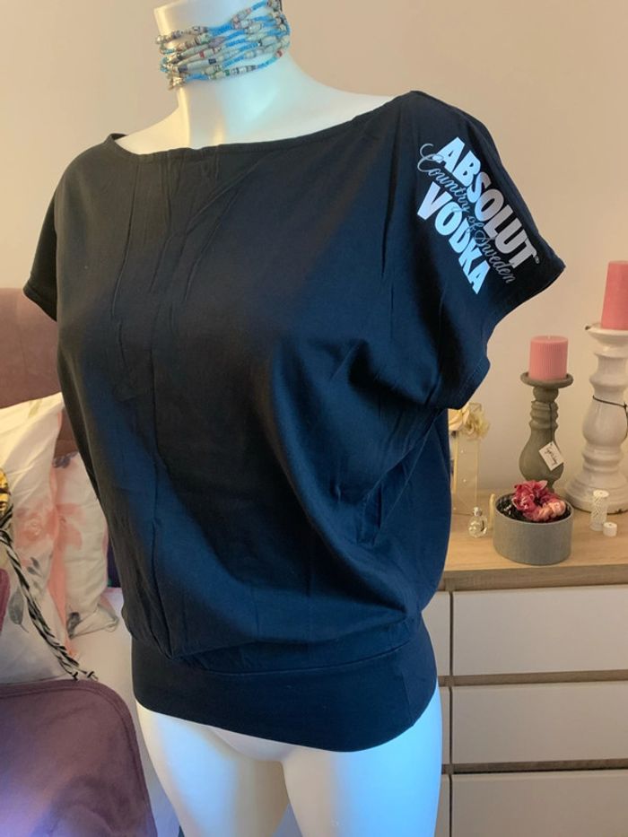 Tee-shirt publicitaire noir taille unique - photo numéro 2