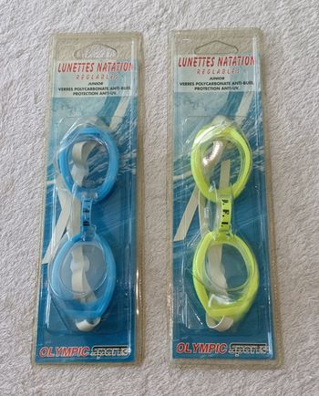 2 paires de lunettes de natation pour enfant de protection anti-uv